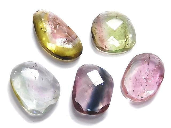 [Video][One of a kind] High Quality Tourmaline AAA- Faceted Loose stone 5pcs set NO.49