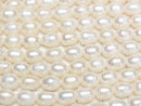 [Video] Fresh Water Pearl AA Rice 8x6x6mm White 1strand beads (aprx.13inch/33cm)
