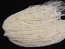 [Video] Fresh Water Pearl AA Wrinkle Potato 5mm White 1strand beads (aprx.13inch/33cm)