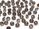 [Video]High Quality Smoky Quartz AAA Loose stone Round Faceted Fancy 10x10mm 2pcs
