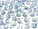 [Video]High Quality Sky Blue Topaz AAA Loose stone Round Faceted Fancy 8x8mm 1pc