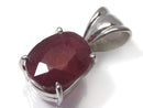 [Video][One of a kind] High Quality Ruby AAA- Faceted Pendant Silver925 NO.1