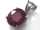 [Video][One of a kind] High Quality Ruby AAA- Faceted Pendant Silver925 NO.5
