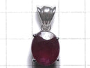 [Video][One of a kind] High Quality Ruby AAA- Faceted Pendant Silver925 NO.5