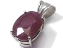 [Video][One of a kind] High Quality Ruby AAA- Faceted Pendant Silver925 NO.10