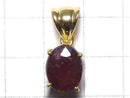 [Video][One of a kind] High Quality Ruby AAA- Faceted Pendant 18KGP NO.11