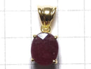 [Video][One of a kind] High Quality Ruby AAA- Faceted Pendant 18KGP NO.14