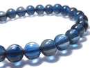 [Video][One of a kind] High Quality London Blue Topaz AAA Round 6.5mm Bracelet NO.20