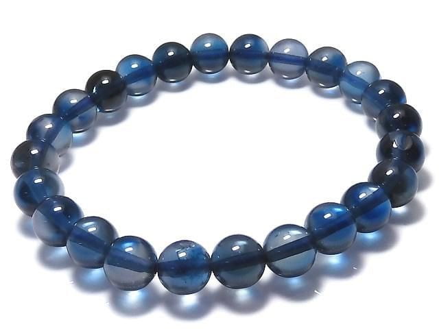 [Video][One of a kind] High Quality London Blue Topaz AAA Round 7.5mm Bracelet NO.24