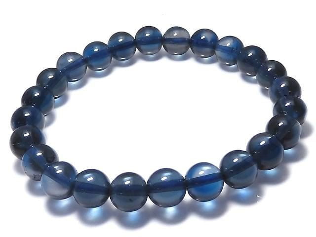 [Video][One of a kind] High Quality London Blue Topaz AAA Round 8mm Bracelet NO.25
