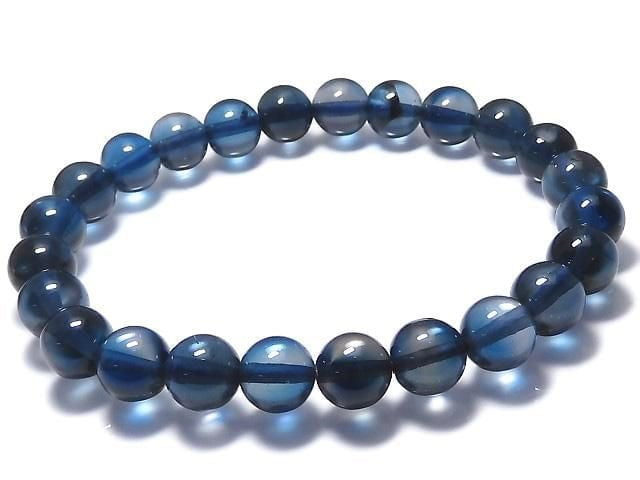 [Video][One of a kind] High Quality London Blue Topaz AAA Round 7.5mm Bracelet NO.26