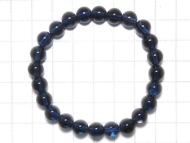 [Video][One of a kind] High Quality London Blue Topaz AAA Round 7.5mm Bracelet NO.27