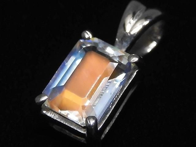 [Video][One of a kind] High Quality Andesine Labradorite Pendant Silver925 NO.68