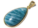 [Video][One of a kind] Amazonite AAA- Pendant 18KGP NO.242