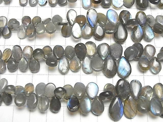 [Video]High Quality Labradorite AA++ Pear shape (Smooth) half or 1strand beads (aprx.7inch/18cm)