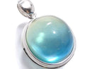 [Video][One of a kind] Blue color Amber Pendant Silver925 NO.172