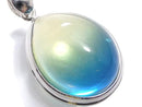 [Video][One of a kind] Blue color Amber Pendant Silver925 NO.174