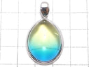 [Video][One of a kind] Blue color Amber Pendant Silver925 NO.174