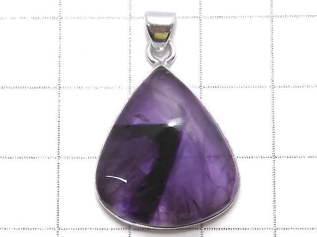 [Video][One of a kind] Trapiche Amethyst Pendant Silver925 NO.73