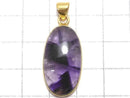 [Video][One of a kind] Trapiche Amethyst Pendant 18KGP NO.77