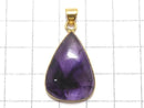 [Video][One of a kind] Trapiche Amethyst Pendant 18KGP NO.78