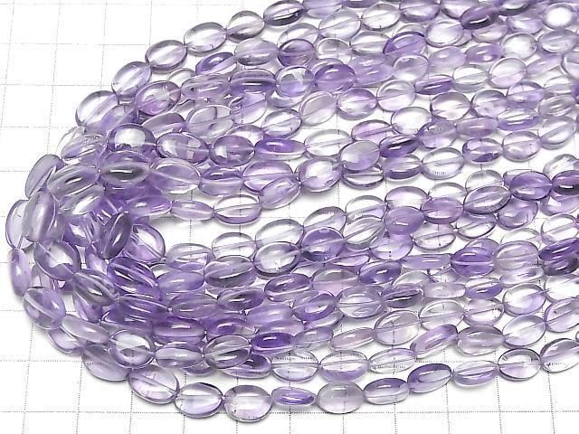 [Video]High Quality Pink Amethyst AAA- Oval-Flat Nugget half or 1strand beads (aprx.15inch/38cm)