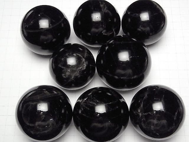 [Video]Morion Crystal Quartz AA+ Sphere, Round 48-55mm 1pc