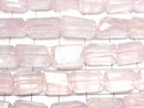 [Video] Rose Quartz AA++ Faceted Nugget [M size] half or 1strand beads (aprx.9inch/22cm)
