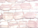 [Video] Rose Quartz AA++ Faceted Nugget [L size] half or 1strand beads (aprx.9inch/22cm)