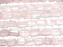 [Video] Rose Quartz AA++ Faceted Nugget [L size] half or 1strand beads (aprx.9inch/22cm)