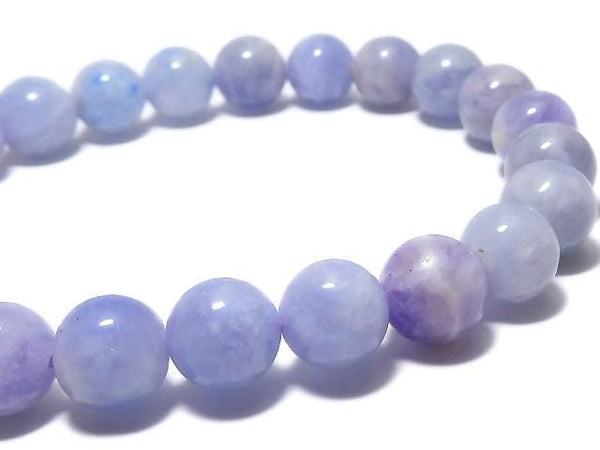 [Video][One of a kind] Hackmanite Round 8mm Bracelet NO.126