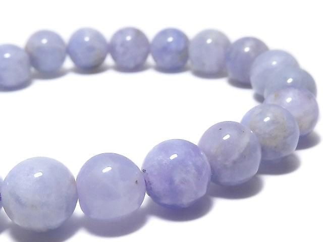 [Video][One of a kind] Hackmanite Round 8.5mm Bracelet NO.128