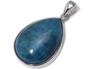 [Video][One of a kind] Blue Apatite AAA- Pendant Silver925 NO.62
