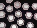 [Video] Rose Quartz AAA- Hexagram 20x18mm 1pc