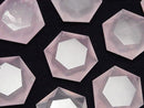 [Video] Rose Quartz AAA- Hexagram 31x27mm 1pc
