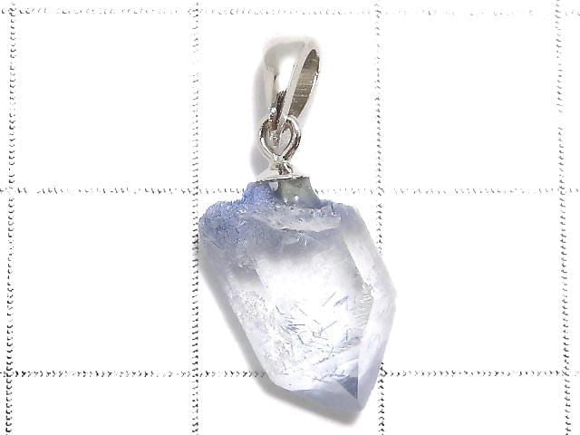 [Video][One of a kind] Dumortierite in Quartz AA++ Pendant Silver925 NO.25