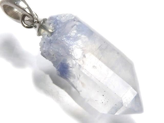 [Video][One of a kind] Dumortierite in Quartz AA++ Pendant Silver925 NO.38