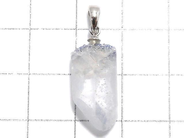 [Video][One of a kind] Dumortierite in Quartz AA++ Pendant Silver925 NO.40