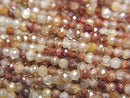 [Video] High Quality! Natural Brown Zircon AA+ Faceted Round 2mm 1strand Beads (approx. 15 inches/37 cm)