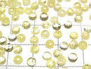 [Video] Yellow Danburite Round Cabochon 4x4mm 4pcs