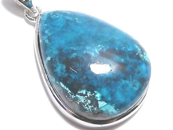 [Video][One of a kind] Chrysocolla AAA Pendant Silver925 NO.90