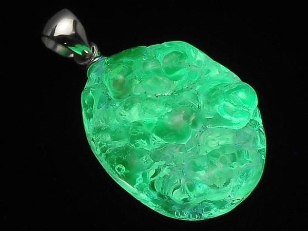 [Video][One of a kind] High Quality Hyalite Opal AAA- Pendant Silver925 NO.216