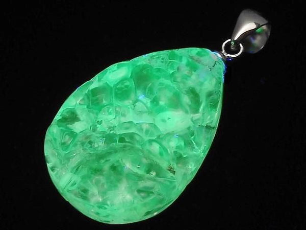 [Video][One of a kind] High Quality Hyalite Opal AAA- Pendant Silver925 NO.219