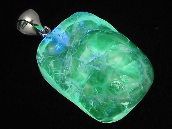 [Video][One of a kind] High Quality Hyalite Opal AAA- Pendant Silver925 NO.220