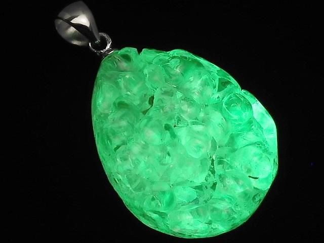 [Video][One of a kind] High Quality Hyalite Opal AAA- Pendant Silver925 NO.222
