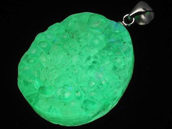 [Video][One of a kind] High Quality Hyalite Opal AAA- Pendant Silver925 NO.223