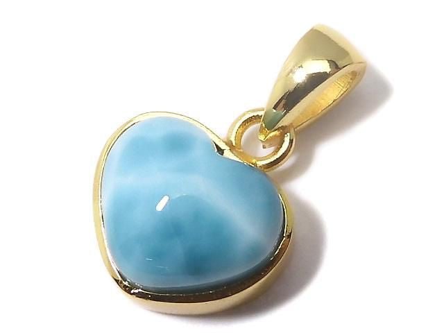 [Video][One of a kind] Larimar Pectolite AAA Pendant 18KGP NO.331