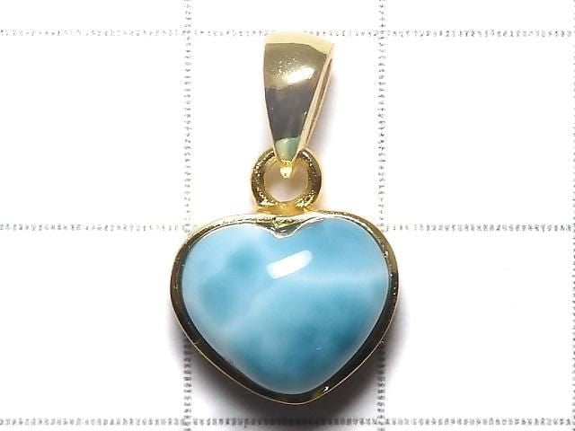 [Video][One of a kind] Larimar Pectolite AAA Pendant 18KGP NO.331