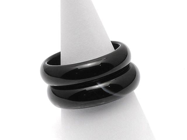 Bague Onyx [Taille 13]-[Taille 18] 2 pièces