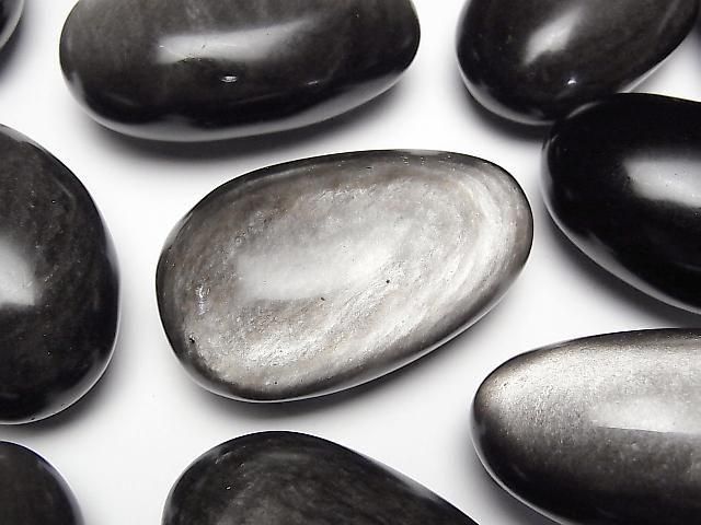 [Video] Silver Obsidian AAA Nugget 3pcs